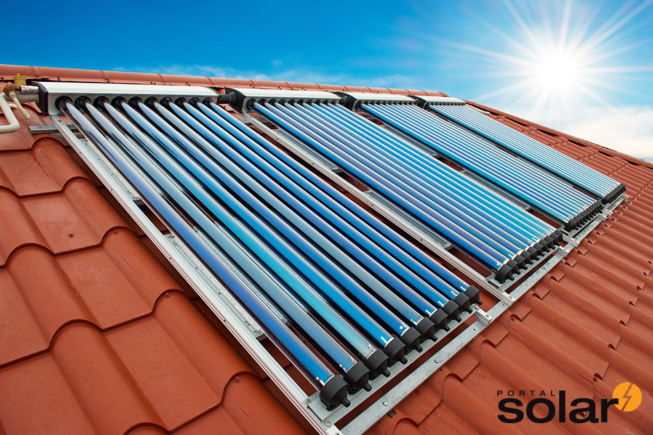 aquecimento solar com tubo de vácuo